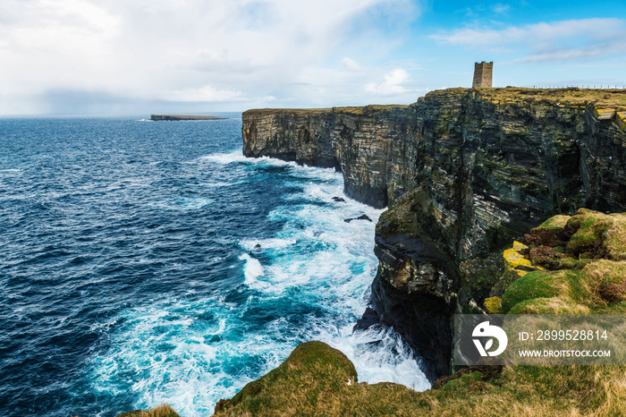 Kitchener Memorial at Marwick Head, Orkney, UK