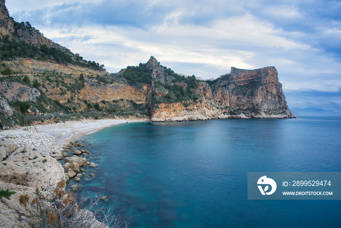 The cove of the Cueva dels Arcs in Alicante