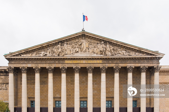 Paris, National Assembly, Palais Bourbon, beautiful monument