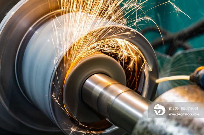 Internal grinding of the workpiece with an abrasive wheel on a circular grinding machine.