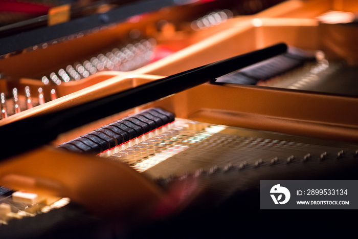 Abstract of piano string