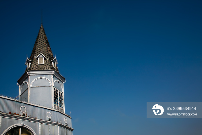 Detail of one of the towers of Ver-o-Peso Market Hall, colonial era building and one of the most important tourist attraction of Belém do Pará, metropolis of the Brazilian Amazon. September, 2007.