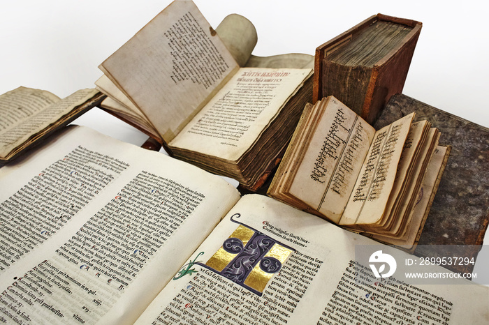 Still life with ancient books.