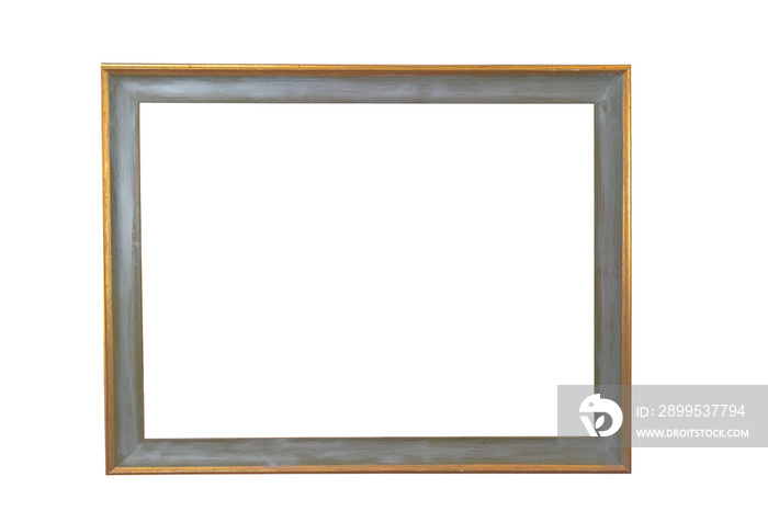 brown wooden frame isolated on a white background. framing the picture