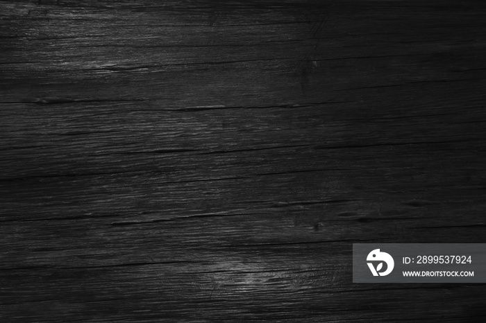 Wood black background. Dark Wooden surface, Top of table, Floor, wall or wallpaper blank for design