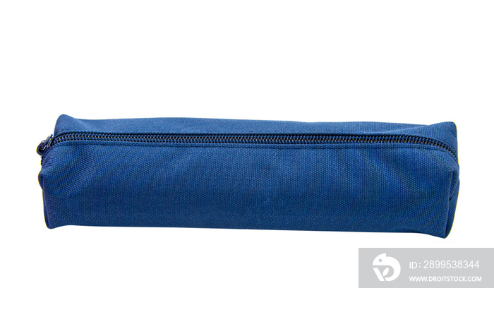 Pen pencil long case for school isolated on the white background