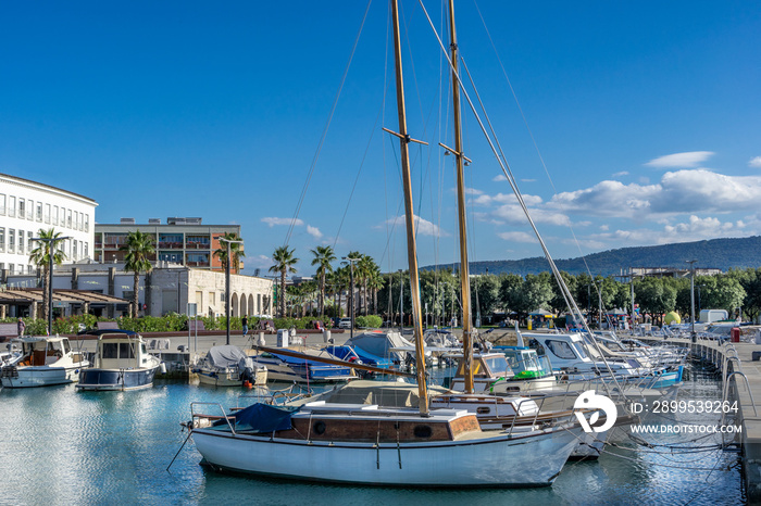 Koper marina on the west coast of Slovenia