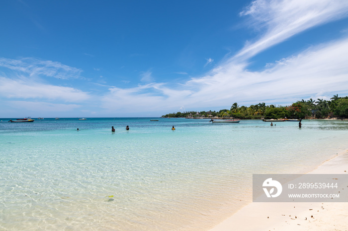 View of Puerto Seco beach in Discovery Bay (Jamaica).