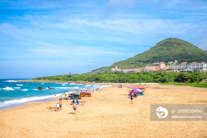 landscape of xiaowan beach at kenting, taiwan