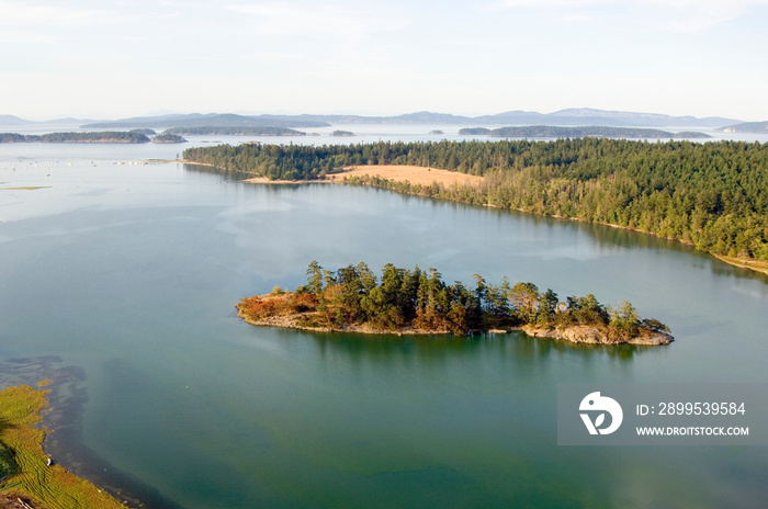 Eagle Island at Sidney Spit, Gulf Islands National Park Reserve of Canada, Sidney Island, British Columbia.