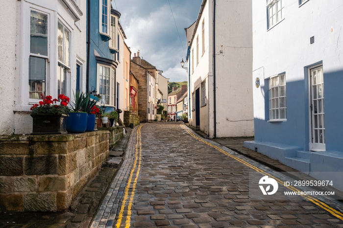 Staithes is a seaside village in the Scarborough Borough of North Yorkshire, England. Easington and Roxby Becks, two brooks that run into Staithes Beck