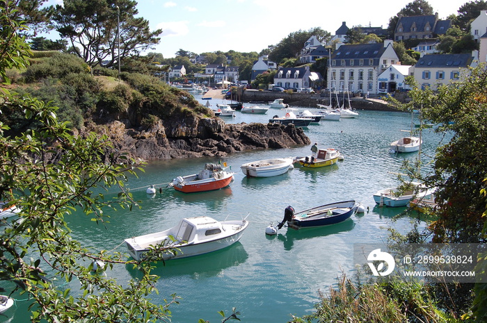 Doëlan en Bretagne, France en août