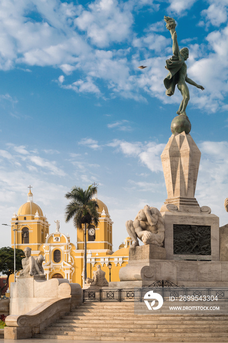 Trujillo, Peru: Cathedral church and the main square.