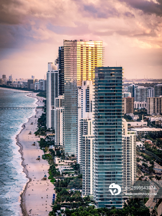 sea, Miami, Fort Lauderdale, aerial, blue, green, ocean