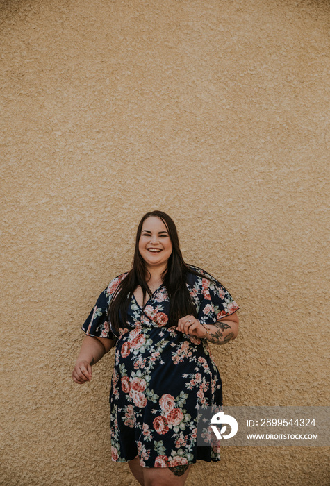 portrait of a woman laughing