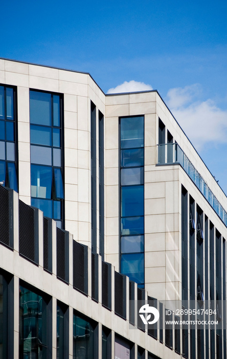 Architectural details of modern office building.