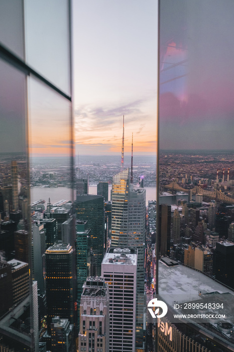 Evening Reflections New York Bank of America