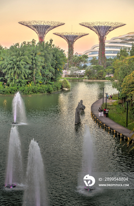 Singapore, Gardens by the Bay, HDR image