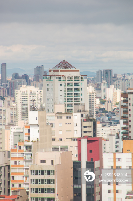 buildings in the center of Sao Paulo in Brazil.