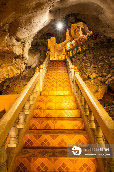 Phra Sabai cave with walkway in Lampang province