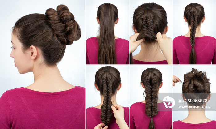 hairstyle bun tutorial