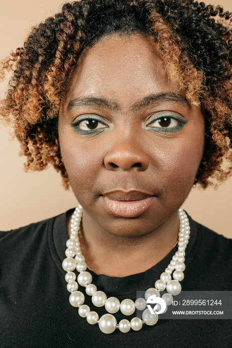 Fashion portraits of girlfriends at a studio