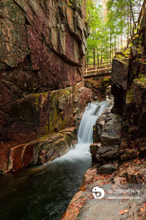 Sabbaday Falls in fall colors