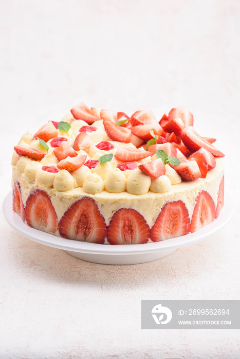 Fraisier - French strawberry cake