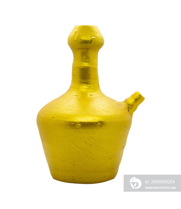 golden clay water container