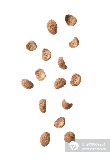 Falling cereal cutout, Png file.