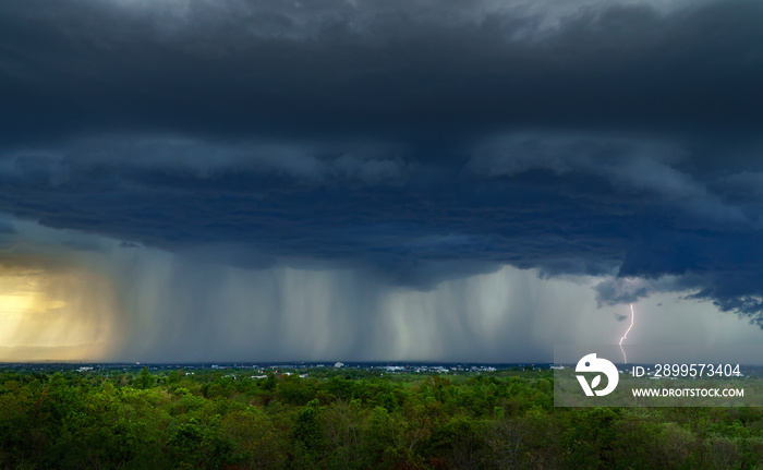 thunder storm sky Rain clouds