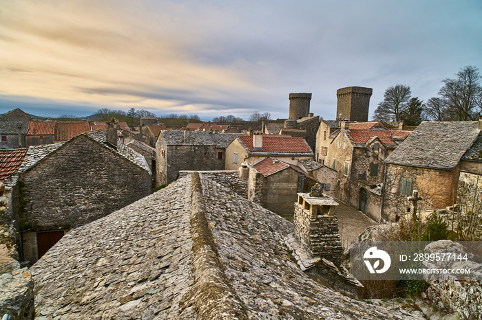 The medieval Village, La Couvertoirade, France