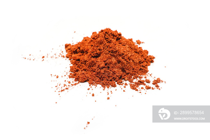 Copper powder isolated on white background