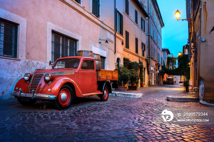 Trastevere street in Rome