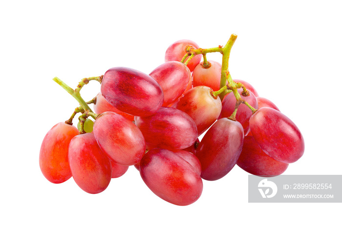 Red grapes isolated on transparent png