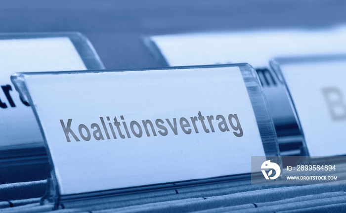 Koalitionsvertrag  - Symbolfoto