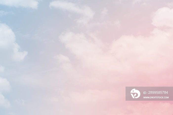 Cloud background with a pastel colour