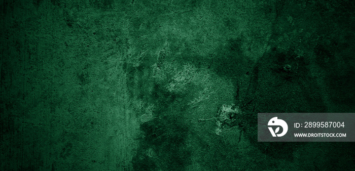 Green wall texture. Abstract background. Dark cement texture for background. scary concrete