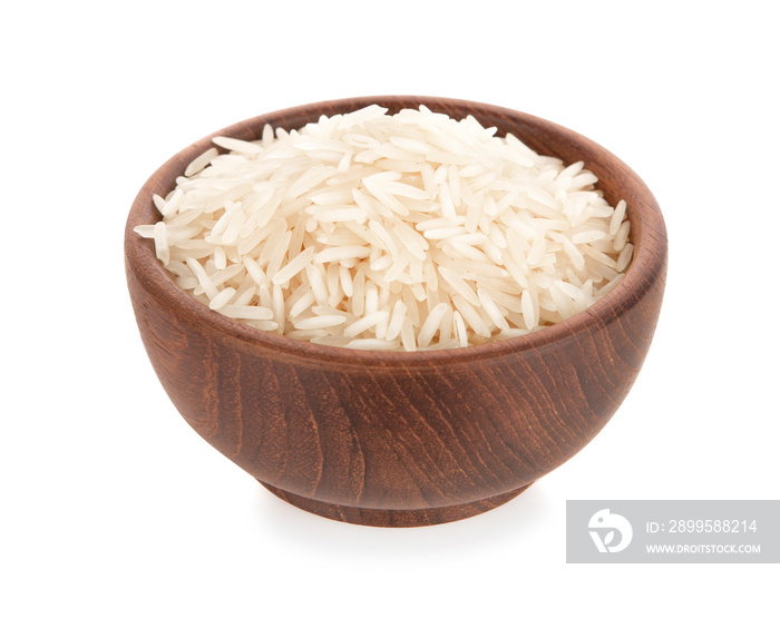 basmati rice spilling from burlap or jute sack