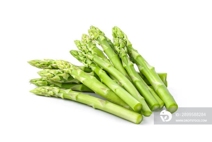 Asparagus isolated on white background. full depth of field