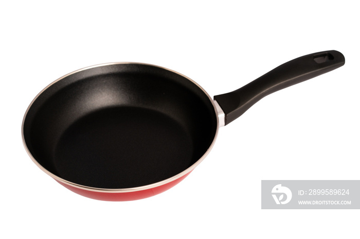 Black pan isolated on white background