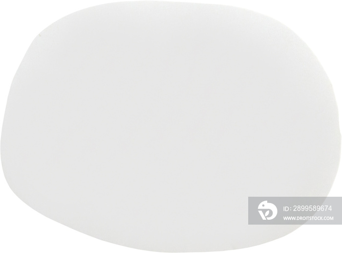 Blank white paper sticker label isolated