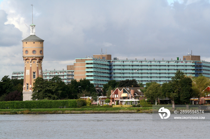 View on Zwijndrecht with water-tower