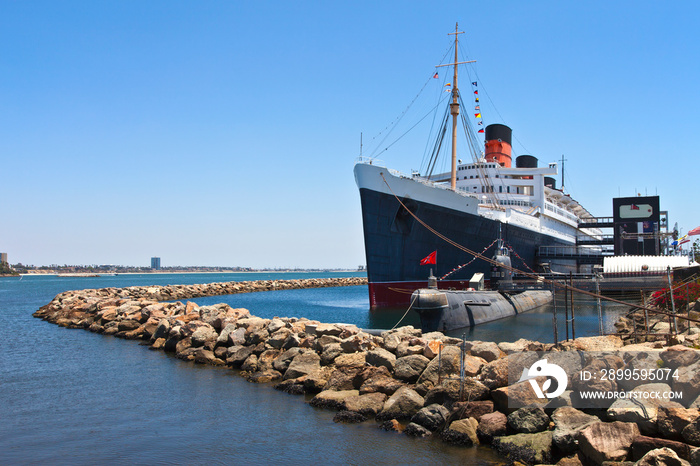 The Queen Mary Long Beach California.