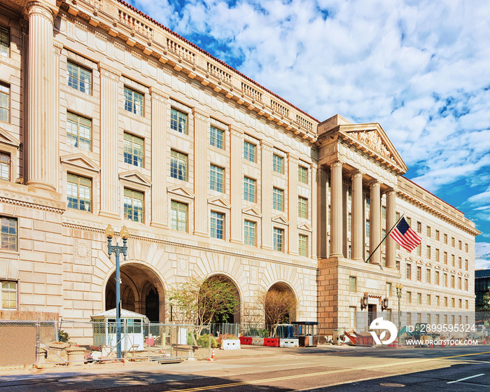 Herbert Hoover Building of Department of Commerce in Washington DC