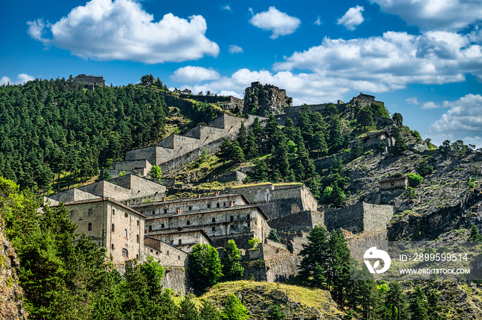 Fenestrelle Fort , the biggest fortification in Europe , famous attaction for tourists in entire world.