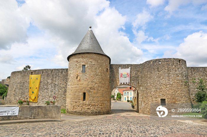 City walls in Rodemack, France