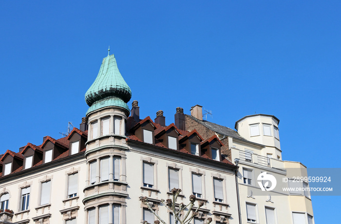 old uptown apartment building in Strasbourg