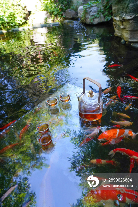 池塘茶具