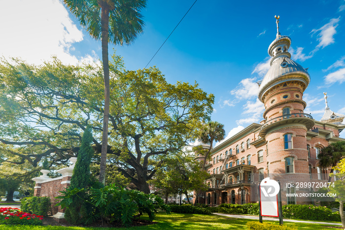 University of Tampa under a shining sun